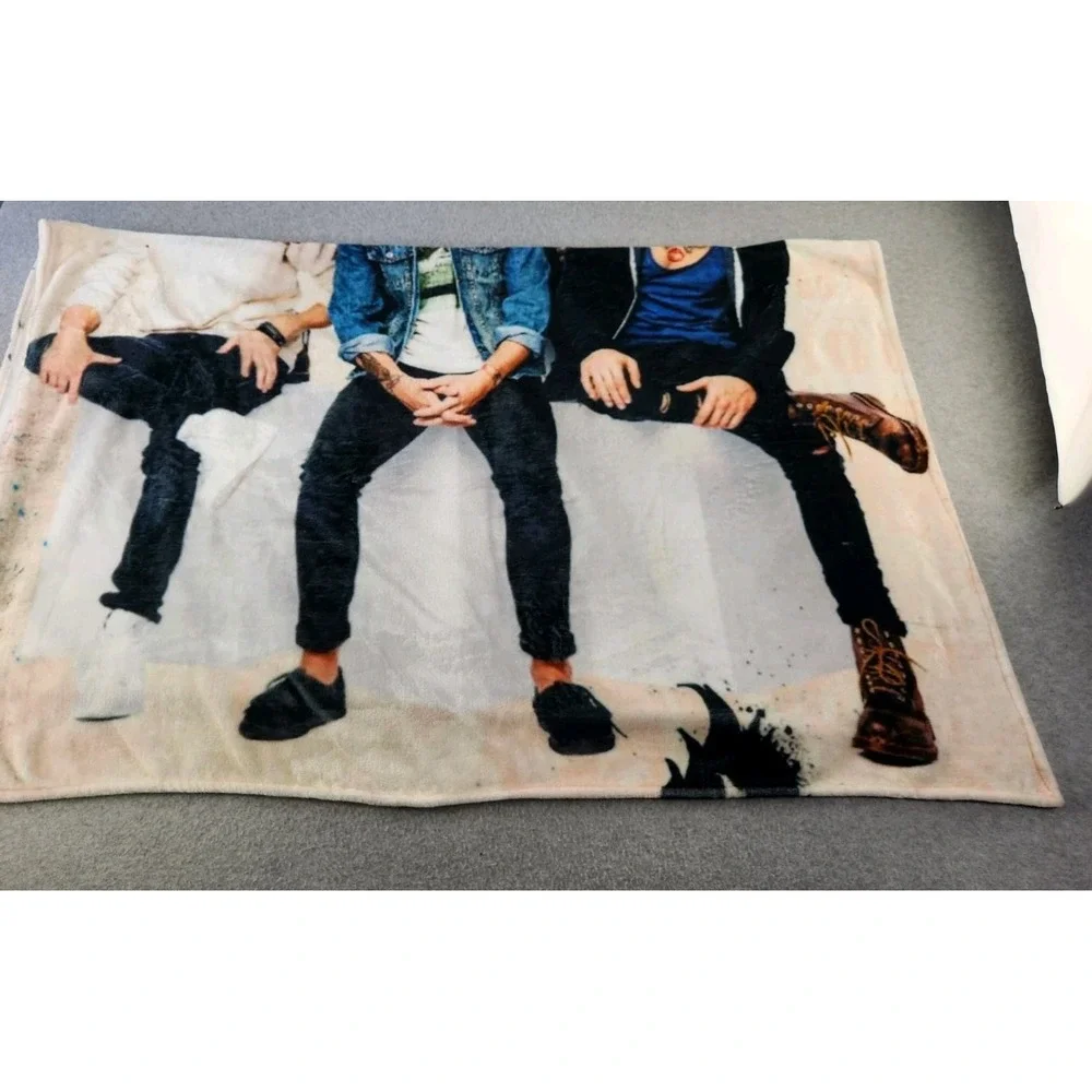 One Direction Throw blanket Photo‎ Print size 46 x 58 Band Album Musical Group